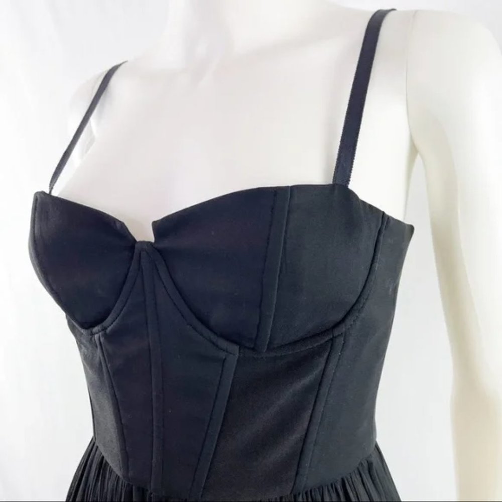 New Alice + Olivia Shakira bustier corset semisheer column gown maxi dress - Picture 9 of 15